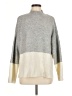 Missguided Color Block Gray Turtleneck Sweater Size M - photo 1