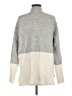 Missguided Color Block Gray Turtleneck Sweater Size M - photo 2