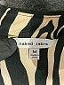 Naked Zebra 100% Polyester Animal Print Ivory Short Sleeve Blouse Size M - photo 7