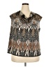 Jones Studio Brown Sleeveless Blouse Size 2X - photo 1