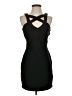 Crystal Doll Solid Black Cocktail Dress Size 1 - photo 1