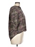 Soprano 100% Polyester Tweed Purple 3/4 Sleeve Blouse Size L - photo 4