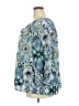 Lane Bryant 100% Polyester Blue 3/4 Sleeve Blouse Size 18 - 20 Plus - photo 5