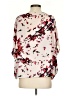 RACHEL Rachel Roy 100% Polyester Floral Ivory 3/4 Sleeve Blouse Size XS - photo 2