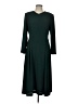 Talbots 100% Polyester Solid Green Casual Dress Size 10 - photo 1