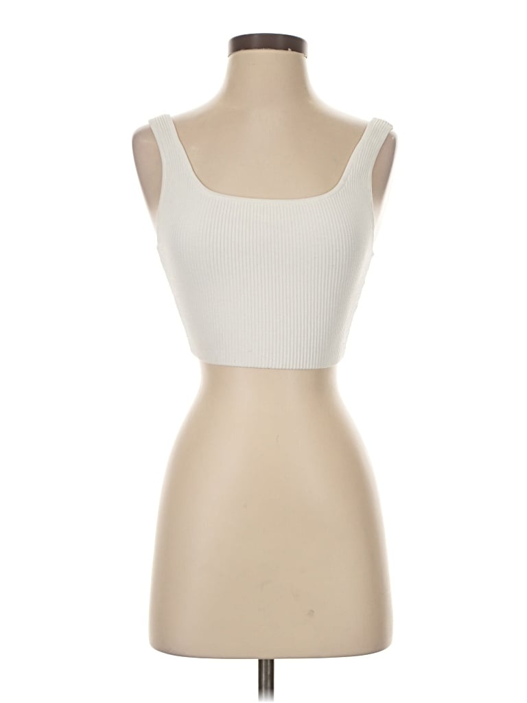Pre-owned Babaton Tube Top Ivory Strapless Neckline Tops