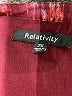 Relativity 100% Polyester Burgundy Long Sleeve Blouse Size 2X - photo 7