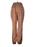 Unbranded 100% Polyester Solid Brown Casual Pants Size L - photo 2