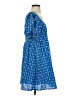 Rhode 100% Cotton Argyle Blue Casual Dress Size S - photo 4