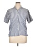Assorted Brands Stripes Blue Short Sleeve Blouse Size XL (estimated) - photo 1