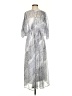 prologue 100% Polyester Silver Casual Dress Size S - photo 1