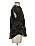 Jon & Anna 100% Polyester Floral Black Short Sleeve Blouse Size S - photo 4