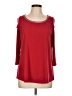 JM Collection Red 3/4 Sleeve Top Size L (petite) - photo 1