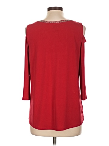 JM Collection 3/4 Sleeve Top (view 2)
