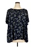 Lane Bryant Blue Short Sleeve Blouse Size 26 - 28 Plus - photo 1