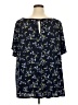 Lane Bryant Blue Short Sleeve Blouse Size 26 - 28 Plus - photo 2