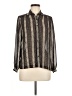 Assorted Brands Chevron-herringbone Brown Long Sleeve Blouse Size M - photo 1