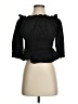 Express 100% Polyester Black 3/4 Sleeve Blouse Size S - photo 1