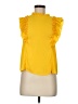 iris 100% Polyester Yellow Sleeveless Blouse Size M - photo 1