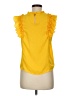 iris 100% Polyester Yellow Sleeveless Blouse Size M - photo 2
