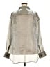 Reformation 100% Polyester Metallic Silver Long Sleeve Blouse Size 2X - photo 2
