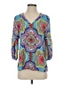 Crosby Paisley Blue 3/4 Sleeve Blouse Size XS - photo 1