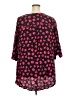 Ellos 100% Rayon Red 3/4 Sleeve Blouse Size 28 - photo 2