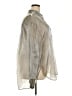 Reformation 100% Polyester Metallic Silver Long Sleeve Blouse Size 2X - photo 4