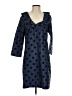 Devon Baer 100% Silk Polka Dots Blue Casual Dress Size S - photo 1