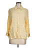 Chico's Yellow 3/4 Sleeve Button-Down Shirt Size Med (1) - photo 1