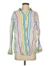 Gap 100% Linen Stripes White Long Sleeve Button-Down Shirt Size XS - photo 1