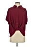 DKNY 100% Polyester Burgundy Short Sleeve Blouse Size S - photo 1