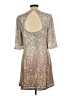Old Navy Metallic Silver Gold Cocktail Dress Size L - photo 2