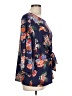 Ellos Blue 3/4 Sleeve Blouse Size L - photo 4