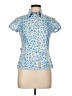 Moschino Jeans Animal Print Blue Button Down Size 10 - photo 1