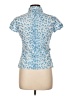 Moschino Jeans Animal Print Blue Button Down Size 10 - photo 2
