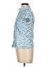 Moschino Jeans Animal Print Blue Button Down Size 10 - photo 5