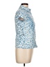 Moschino Jeans Animal Print Blue Button Down Size 10 - photo 4