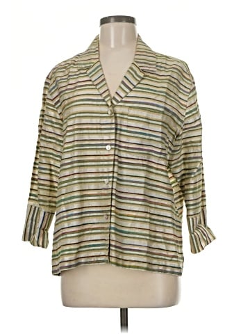 Chico's Design 3/4 Sleeve Silk Top (view 1)