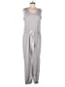 Capella Apparel Solid Gray Jumpsuit Size L - photo 1