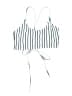 Shein Stripes White Swimsuit Top Size M - photo 1