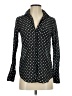 J.Crew Polka Dots Black Long Sleeve Blouse Size 00 - photo 1