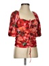 H&M 100% Polyester Red 3/4 Sleeve Blouse Size S - photo 1