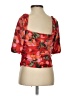 H&M 100% Polyester Red 3/4 Sleeve Blouse Size S - photo 2