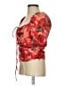 H&M 100% Polyester Red 3/4 Sleeve Blouse Size S - photo 5