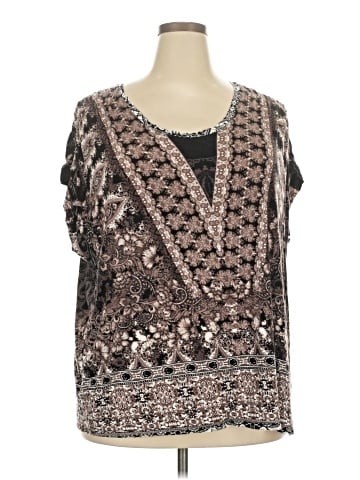 One World Short Sleeve Blouse (view 1)