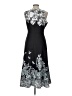 Made With Love Graphic Black Cocktail Dress Size L - photo 2