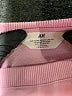 H&M Hearts Pink Sweatshirt Size 8 - photo 3