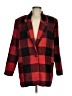 Scoop Plaid Red Coat Size M - photo 1