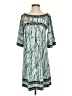BCBGMAXAZRIA Print Teal Casual Dress Size S - photo 1